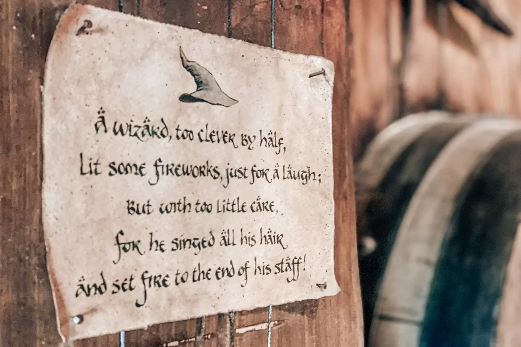 Hobbiton wizard poster.