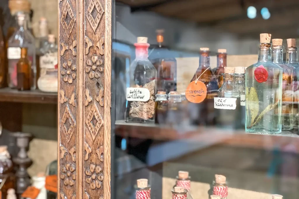 Hobbiton potions cabinet.