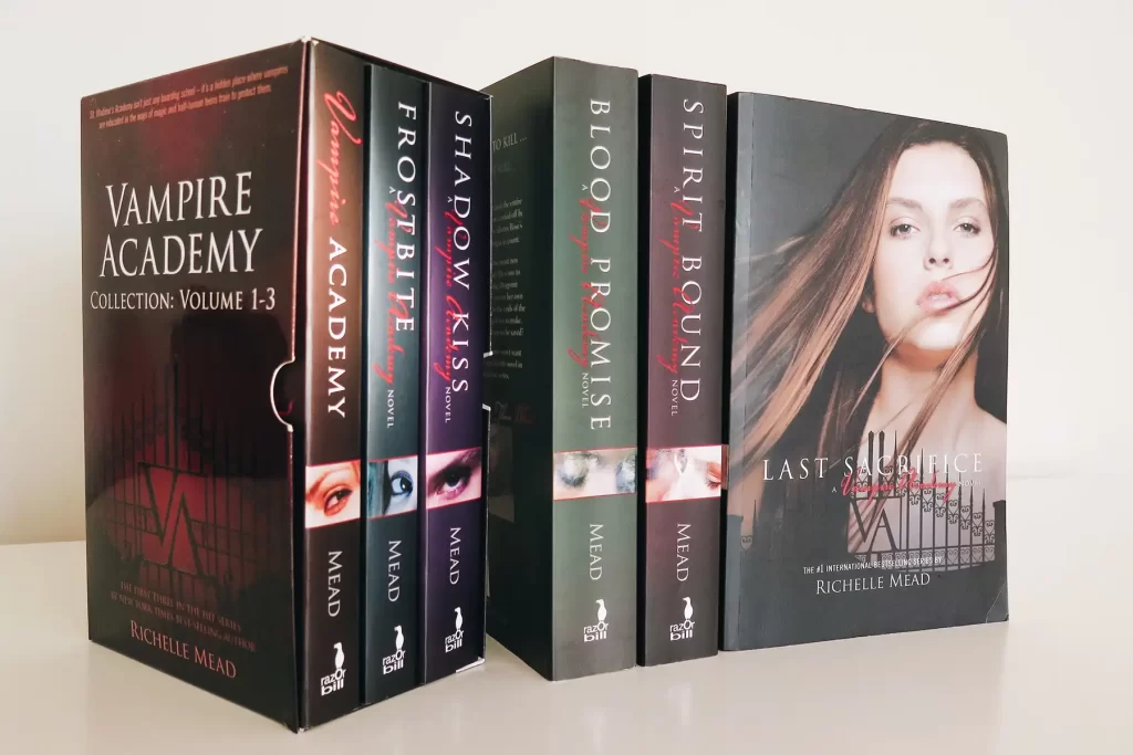 Vampire Academy series by Richelle Mead.