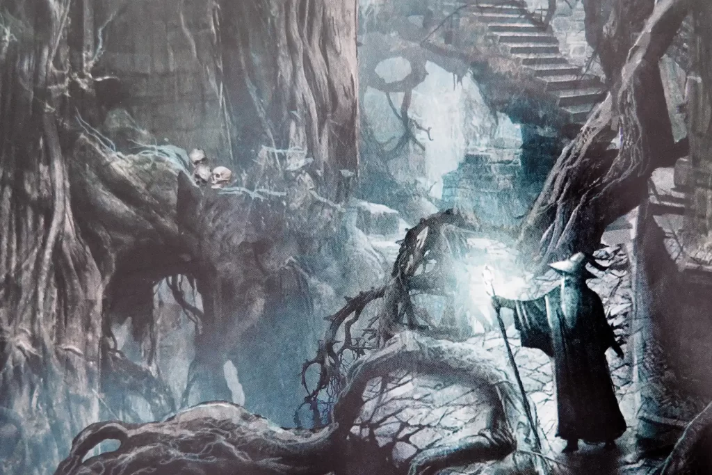 Lord of the Rings wizard artwork.