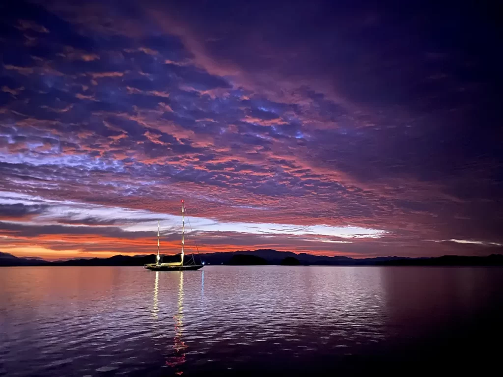 Sunset at Bay of Islands.