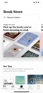 Apple ebook book store application screenshot.