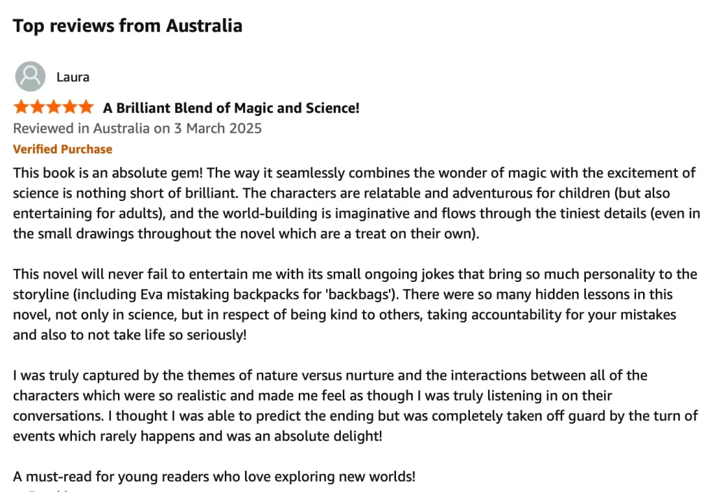 Review for indie author Elle McFadzean.